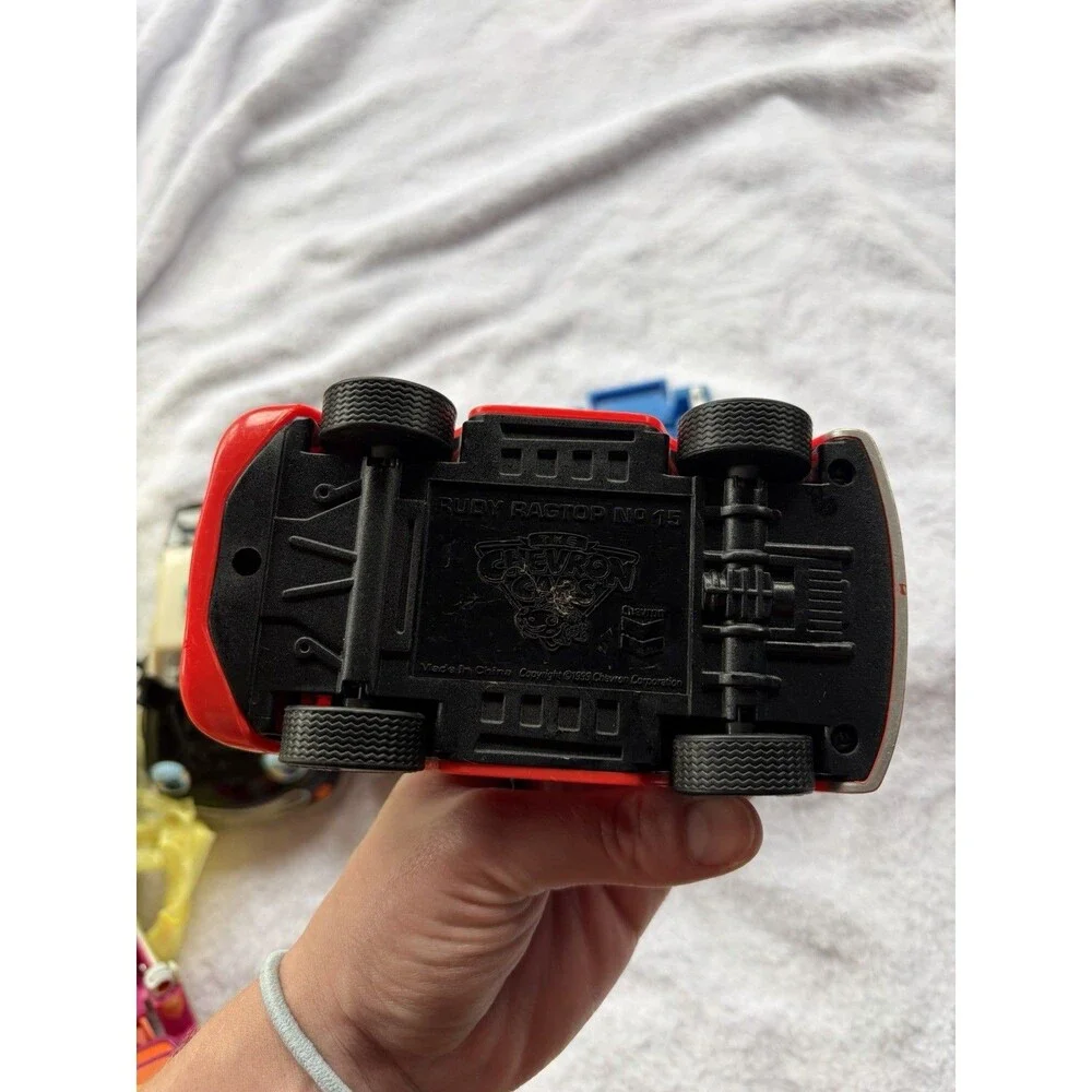 Chevron Cars Lot of 4 Plastic Toy Cars